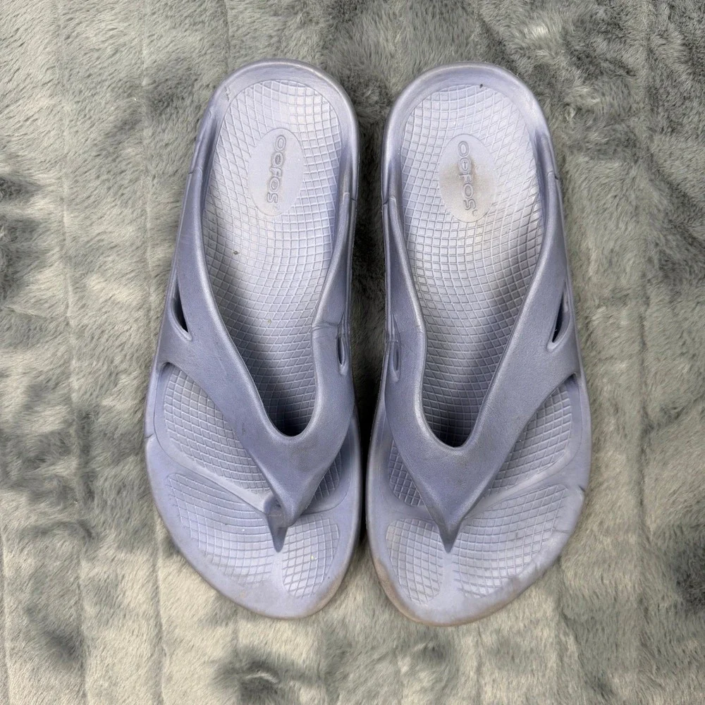 OOFOS OOriginal Recovery Sandals Periwinkle Blue Mens 11 Womens 13 EU 44 9501